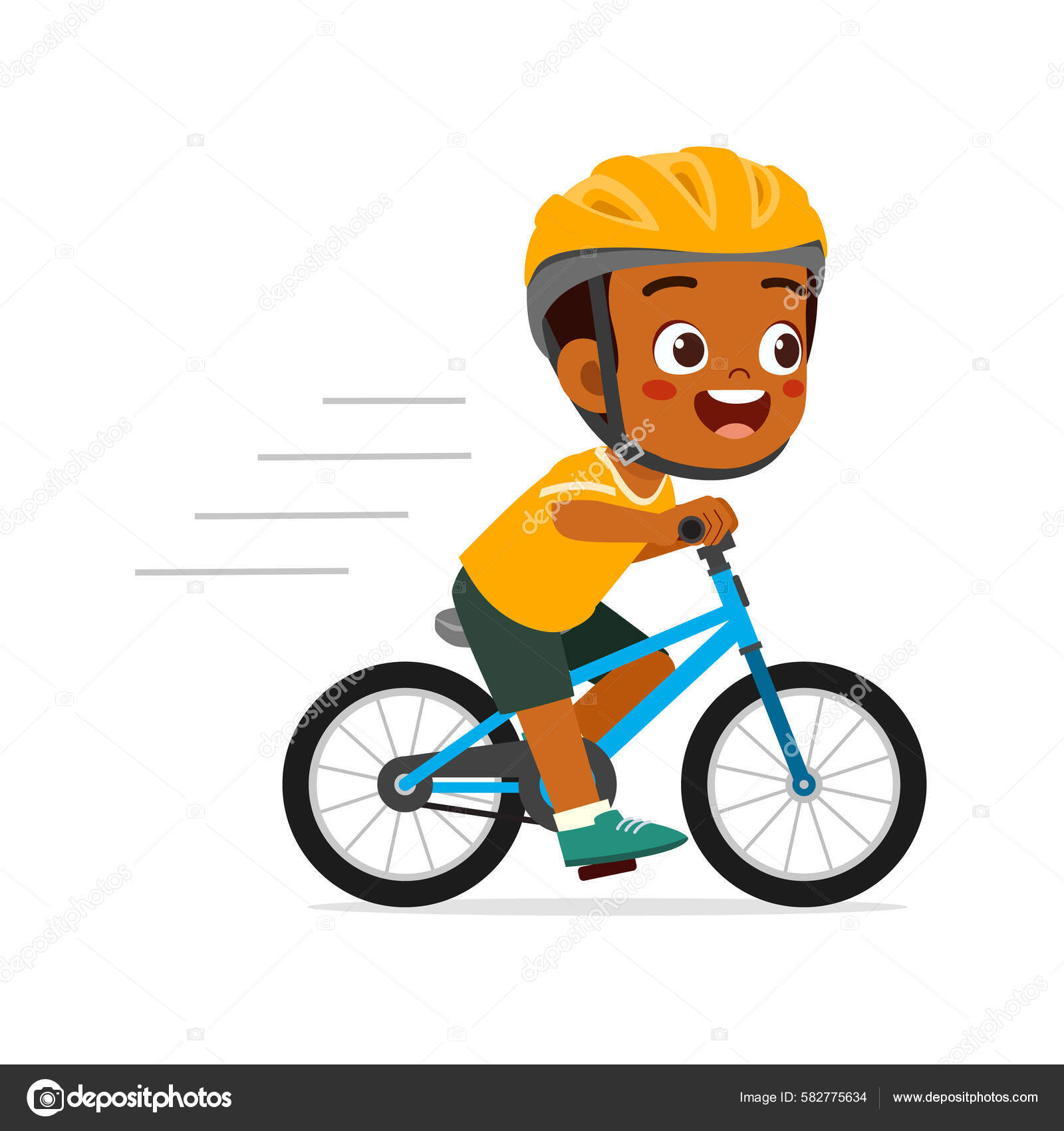 ni-o-peque-o-montar-bicicleta-llevar-casco-ilustraci-n-de-stock-de