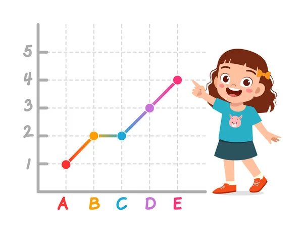 Infographic Kid Monitoring Data School — 图库矢量图片