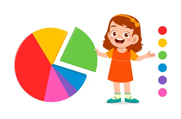 Infographic Kid Monitoring Data School — Stock Vector