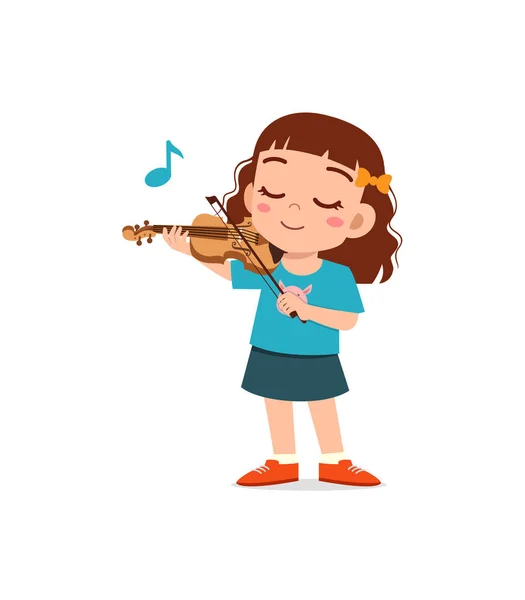 Mignon Vecteur Caractère Garçon. Heureux Enfant Qui Joue Au Violon.  Education Et Développement De L'enfant. Bannière Pour La Maternelle, Les  Enfants Club Ou Une École Des Arts, École De Musique Clip Art