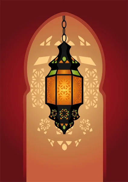 Arapça aydınlatma lambası — Stok Vektör