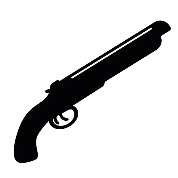 Czarne Strzelby Białym Tle Logo — Zdjęcie stockowe