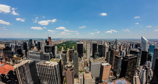 Uptown Manhattan & Central Park — Stock Photo, Image