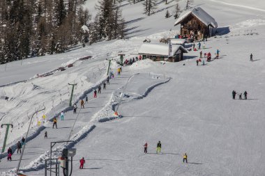 bir bad kleinkirchheim dağlarda Kayak