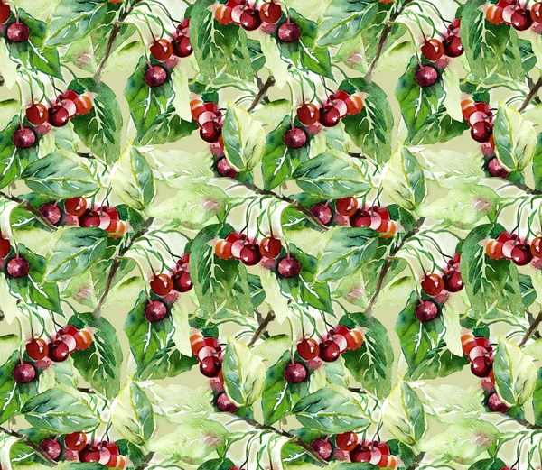 Cherry Seamless Pattern — Stock Photo, Image