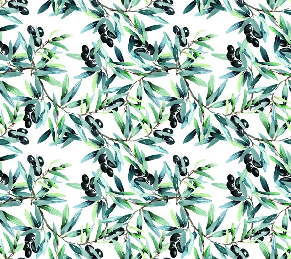 Olive Seamless Pattern — Stock Photo, Image