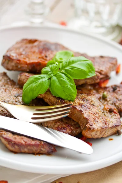 Pečený steak — Stock fotografie