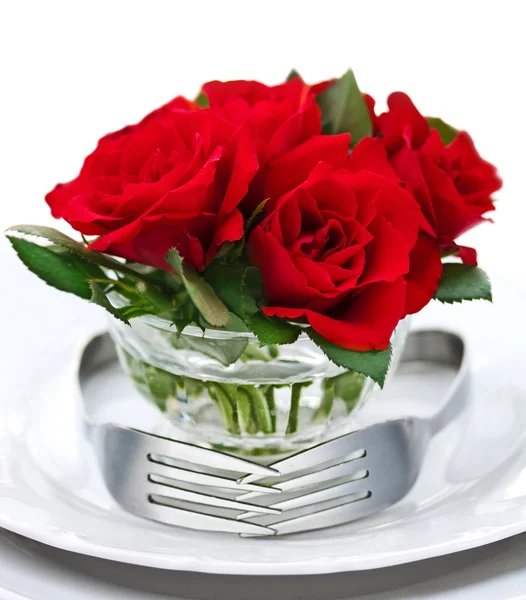 Roses and Forks — Stock Photo, Image