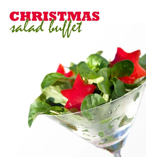 Kerstmis partij salade — Stockfoto