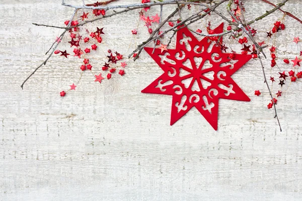 Christmas decoration with branches — Stock Photo, Image