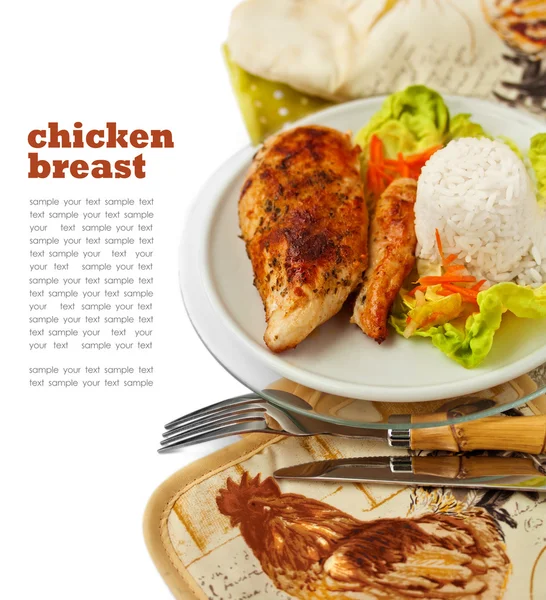 Pechuga de pollo asada —  Fotos de Stock