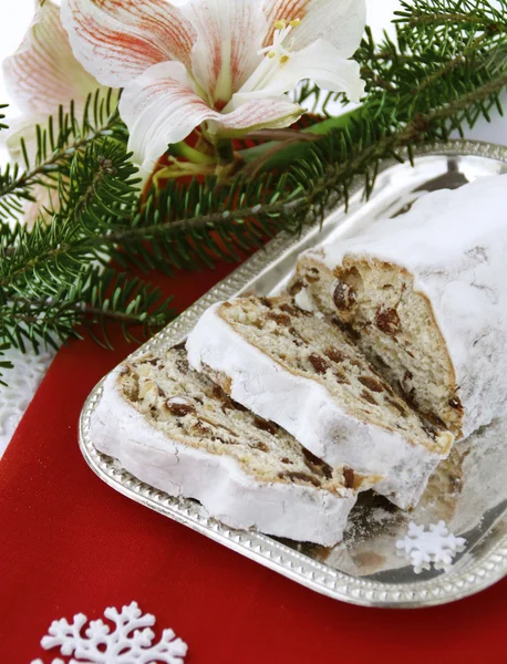 Estolado de Natal com passas — Fotografia de Stock