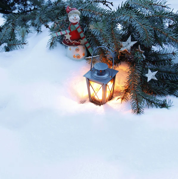 Burning lantern — Stock Photo, Image