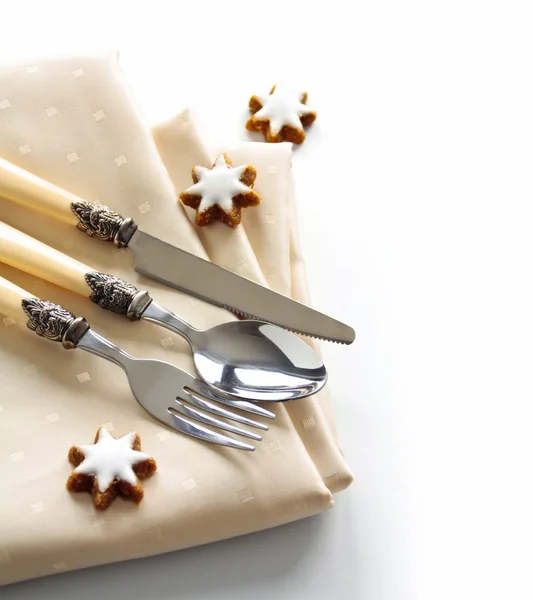Festive cutlery set — Stock Photo, Image