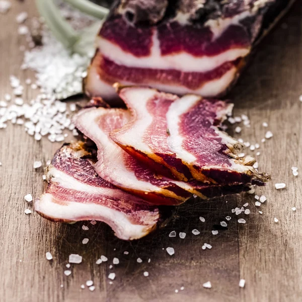 Bacon fumado — Fotografia de Stock