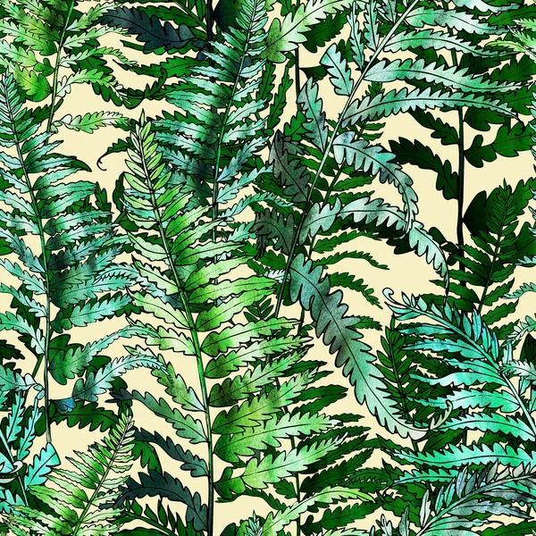 Fern Seamless Pattern — Stock Photo, Image