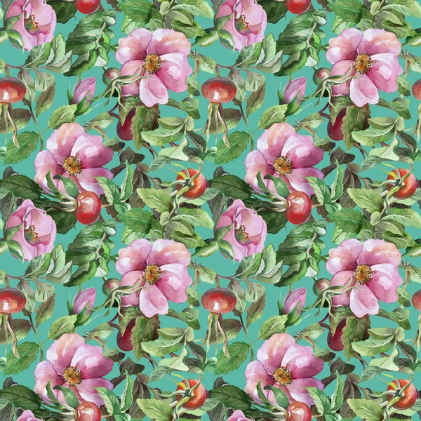 Rosehips Seamless Pattern — Stock Photo, Image