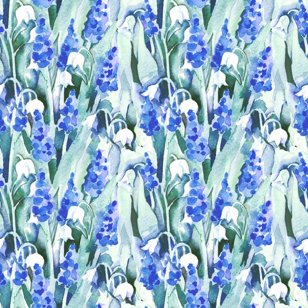 Våren seamless mönster — Stockfoto