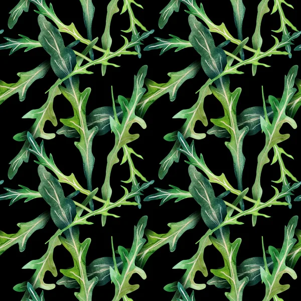 Arugula Seamless Pattern — Stock Photo, Image