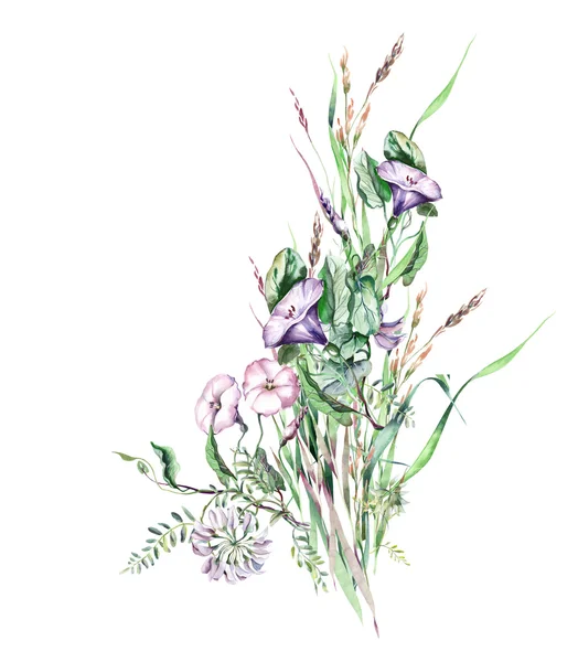 Букет полевых цветов — стоковое фото