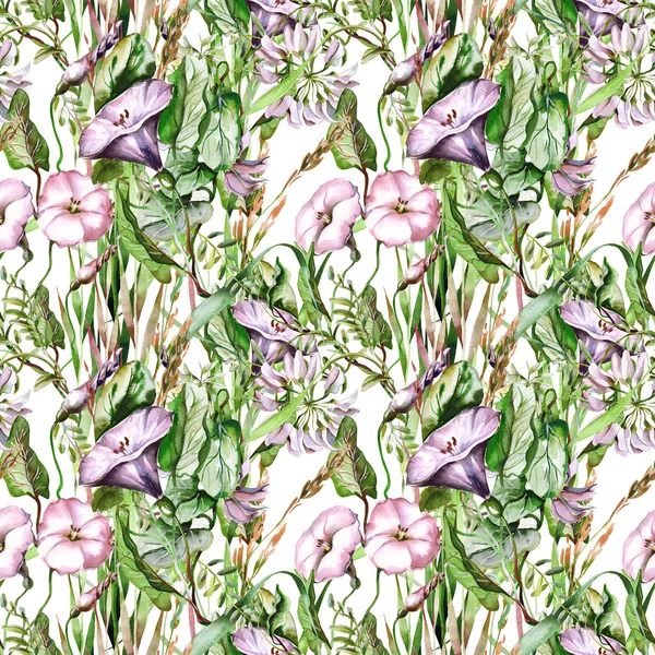 Wild Flowers Seamless Pattern — Stock Photo, Image