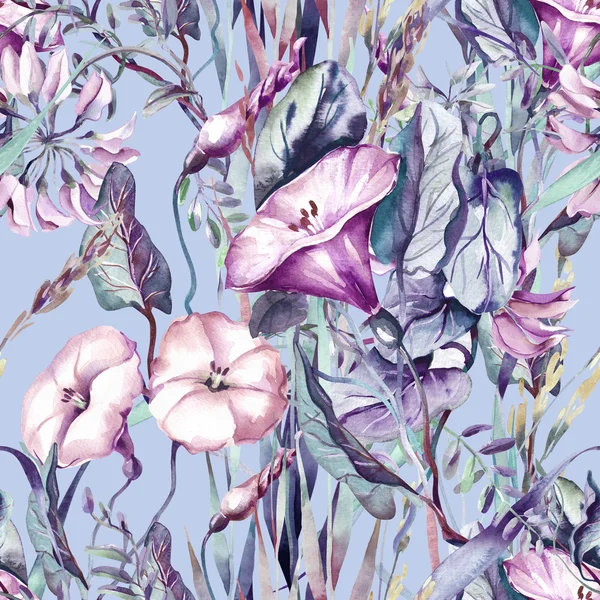 Wild Flowers Seamless Pattern — Stock Photo, Image