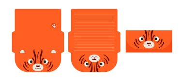 Sevimli Koala mektubu kağıt lazer kesme kartı şablonu yazıyor. Selamlama, davetiye ve teşekkür kartları için hayvan tasarımı. Vektör stok illüstrasyonu.