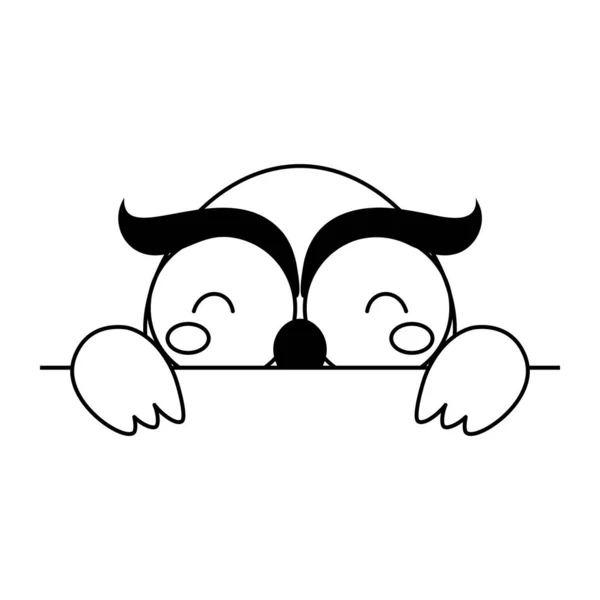 北欧スタイルの漫画フクロウの顔 子供Tシャツ ウェア 保育園の装飾 グリーティングカード 招待状 ポスター 家のインテリアのためのかわいい動物 ベクターストックイラスト — ストックベクタ