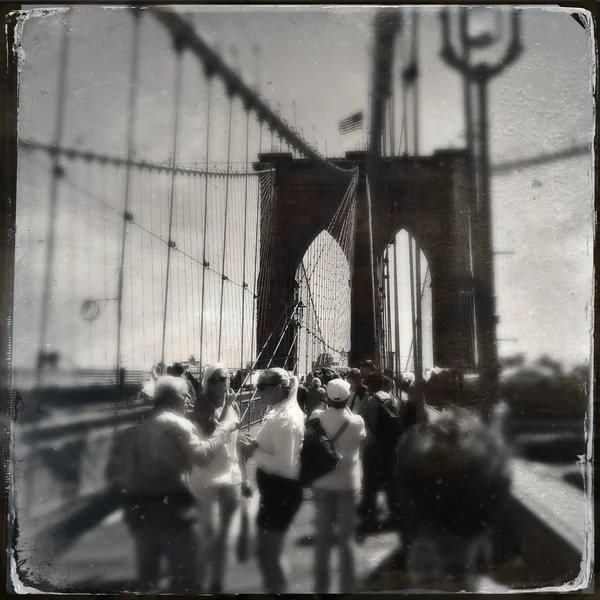 Brooklyn Köprüsü New York — Stok fotoğraf