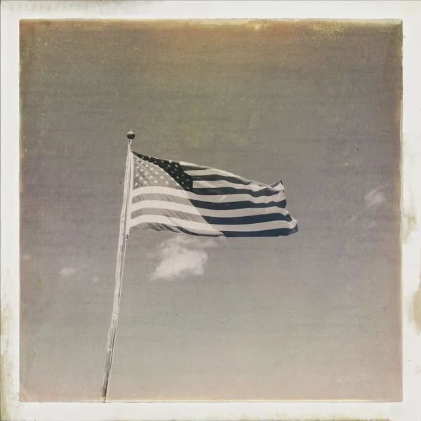 Флаг США по ретро — стоковое фото
