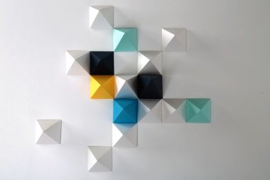 geometrik origami arka plan