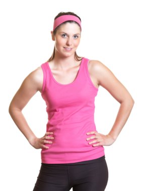 pembe Jersey sportif kadın