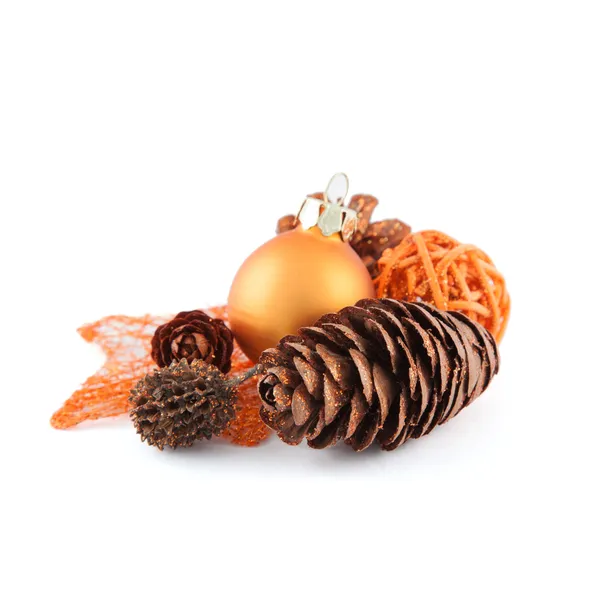 Pinecone avec décoration de Noël — Photo