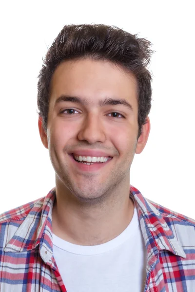Portret van een lachen latino jongen — Stockfoto