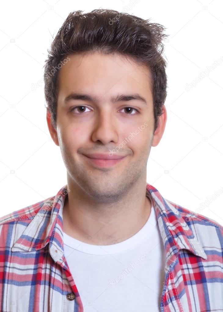 Portrait of a smiling hispanic guy