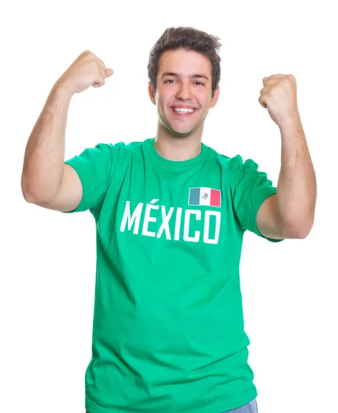 Happy mexican sports fan — Stock Photo, Image