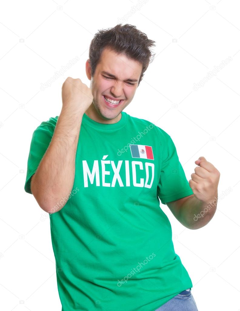 Mexican sports fan freaks out