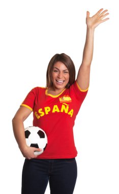 İspanyol kızla tezahürat: futbol