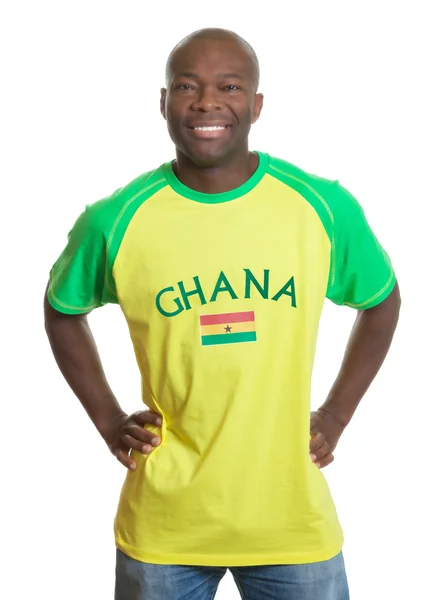 Abanico deportivo de pie de Ghana — Foto de Stock