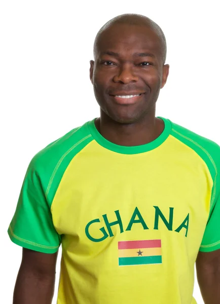 Portrait of a sports fan from Ghana — Stock Photo, Image