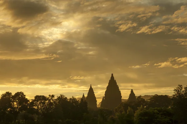 Sunrise doğal prambanan Tapınağı, Endonezya