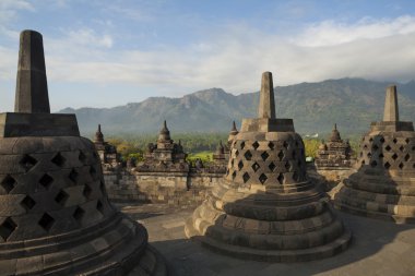 Antik pagoda adlı borobudur Tapınağı, yogyakarta, Endonezya