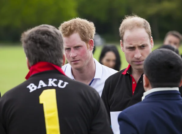 Berkshire, United Kingdom - May 11, 2014: HRH Prince William and Harry — Stock Image Berkshire, United Kingdom - May 11, 2014: HRH Prince William and Harry Royalty Free Stock Images