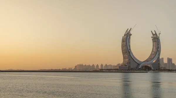 Lusail Qatar 2021 아름답고 해돋이에 — 스톡 사진