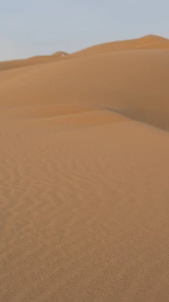 カタールのドゥカン砂丘の風景です 選択的焦点 — ストック写真