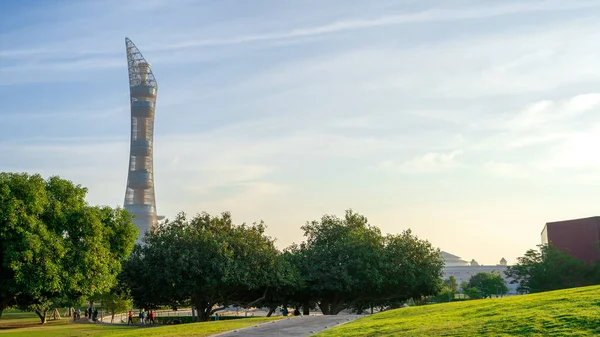 Doha Qatar Diciembre 2021 Parque Aspire Durante Mañana — Foto de Stock