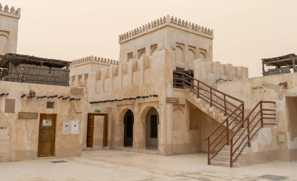 Wakrah Qatar 2022 Januari Arsitektur Bangunan Lama Wakrah Souq Pasar — Stok Foto