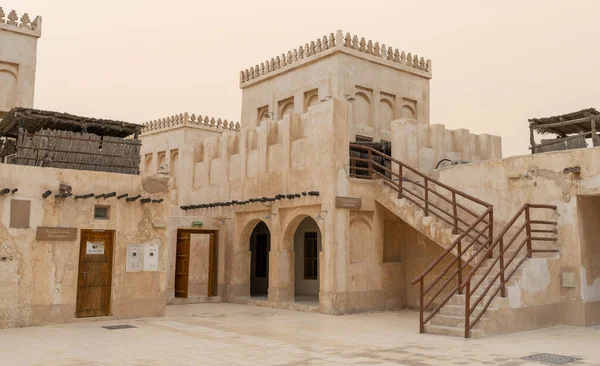 Wakrah Catar Janeiro 2022 Arquitetura Edifícios Antigos Souq Wakrah Mercado — Fotografia de Stock