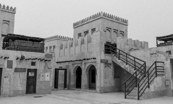 Wakrah Κατάρ Ιανουαρίου 2022 Παλιά Αρχιτεκτονική Κτιρίων Στη Wakrah Souq — Φωτογραφία Αρχείου