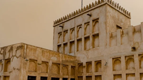 Wakrah Catar Janeiro 2022 Arquitetura Edifícios Antigos Souq Wakrah Mercado — Fotografia de Stock